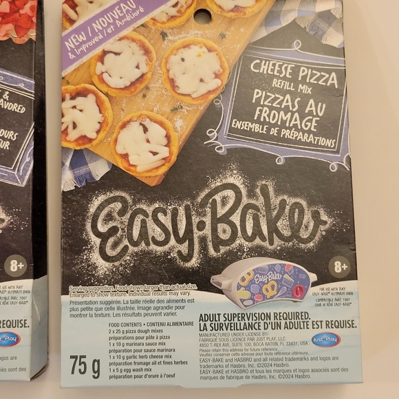 NEW Lot of 2 Easy Bake Ultimate Oven Toy Refill Mixes - Cake and Pizza - Picture 3 of 6